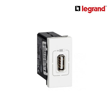 USB Power Supply Charger Arteor - Single USB Sockets - 5 V- 1.1 A - 1 Module - White - Legrand - 572071