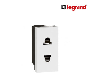 Euro - US Power Socket Outlets Arteor With Shutters - 1 Module - White - Legrand - 572104
