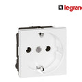 German Standard Socket Outlets Arteor With Shutters - 2 Modules - White - Legrand - 572118
