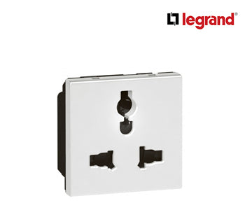 Multistandard Socket Outlets Arteor With Shutter - 2 Modules - White - Legrand - 572123