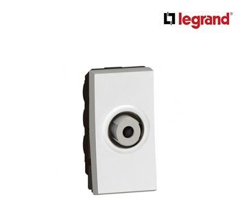 TV Single Shielded "F" Type Arteor TV Sockets - 1 Module - White - Legrand - 572163