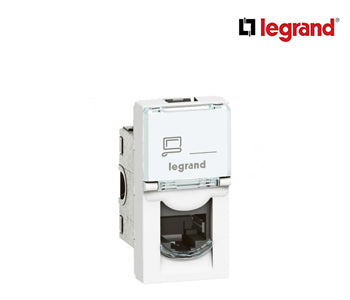 Rj45 Socket Arteor - Category 6 Utp - 8 Contacts - 1 Module - White - Legrand - 572302