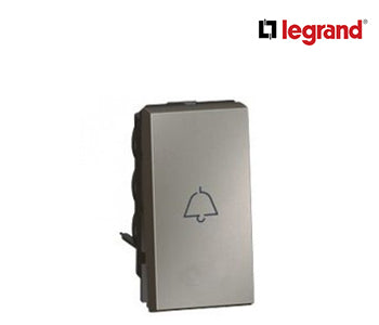1-way push-button Arteor with bell symbol 6 A 250 V~ - 1 Module - Magnesium - Legrand - 572515