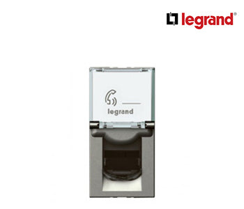 Telephone Socket Arteor - Rj11 - 4 Contacts - 1 Module - Magnesium - Legrand - 572800
