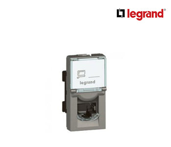 Rj45 Socket Arteor - Category 6 Utp - 8 Contacts - 1 Module - Magnesium - Legrand - 572802