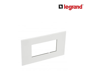 Plate Arteor - Italian/French/German Standard - Square - 4 Modules - White - Legrand - 575030