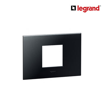 Plate Arteor - Italian/Us Standard - Square - 2 Module - Graphite - Legrand - 575232