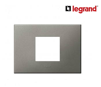 Plate Arteor - Italian/Us Standard - Square - 2 Module - Magnesium - Legrand - 575237