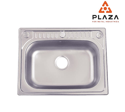 Plaza Style - Stainless Steel Kitchen Sink Without Drain - 1 Bowl 66×51 cm - 602020211