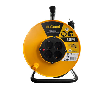 Ilock Plastic Extension Cable Reel, 4 Socket 25 Meters Cable - 6224009746446