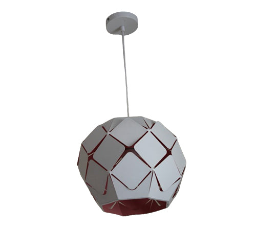 Al Tahhan White*Pink Ferforger Pendant 150×20×25 cm - 1 Bulbs - TH-62616 WT*PI