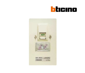 Fuse switch 32A 380V 2P Flush Mounted - Bticino - 642NUM