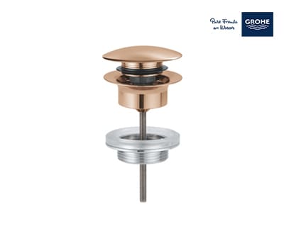 Grohe Waste Set With Push-open Plug - Brushed Rose Gold - 65807DL0