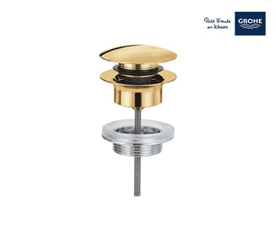 Grohe Waste Set With Push-open Plug - Gold - 65807GL0