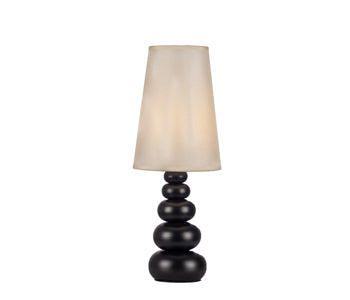 Kandil Egypt Table Lamp - 49*18 cm - Metal - Black - 8067