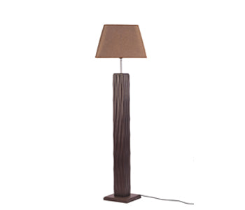 Kandil Egypt Side & Floor Lamp - 46*157 cm - Wood - Dark Burgundy - 8077