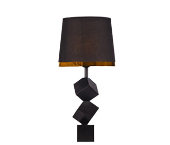 Kandil Egypt Table Lamp - 28*60 cm - Wood - Black - 8078
