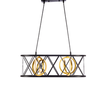 Kandil Egypt Pendant - 20*60 cm - Metal - Black - 8083