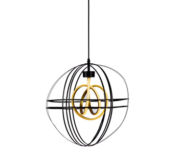 Kandil Egypt Pendant - 40*40 cm - Metal - Black - 8084