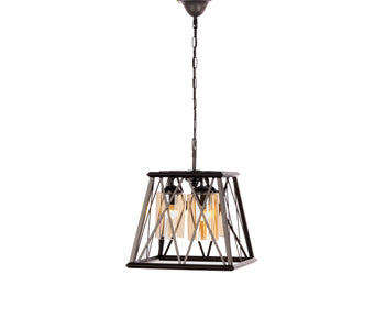 Kandil Egypt Pendant - 30*35 cm - Metal - Black - 8086