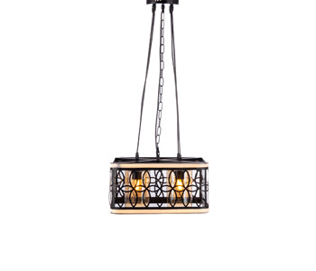 Kandil Egypt Pendant - 40*20 cm - Metal - Black - 8087