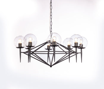 Kandil Egypt Chandelier - 35*27 cm - Metal - Black - 8099