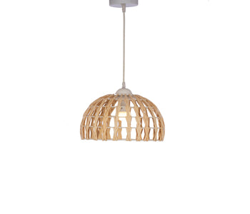 Kandil Egypt Pendant - 30*25 cm - Wicker - Beige - 8171
