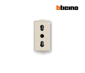 Italian standard socket 16A - Grey - Bticino - AG5180E