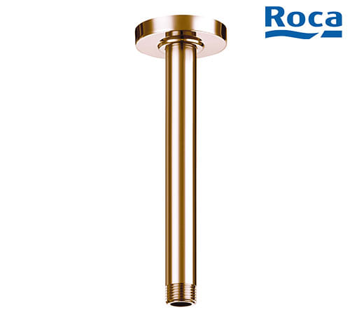 Roca Straight Ceiling Arm For Shower Head 20 Cm - Rose Gold - A5B0550RG0