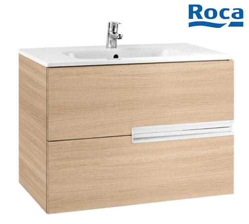 Roca Victoria-N Base Unit With 2 Drawers And Basin 100cm - Beige - A855831155