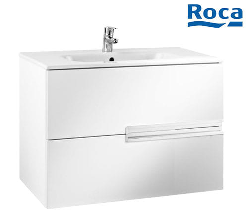 Roca Victoria-N Base Unit With 2 Drawers And Basin 80cm - White - A855832806