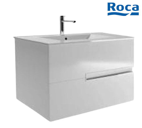 Roca Victoria-N Base Unit With 2 Drawers And Basin 80cm - Gray - A857465482