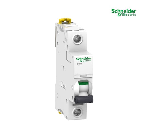 Miniature circuit breaker (MCB), Acti9 iC60N, 1P, 20A, C curve, 6000A (IEC/EN 60898-1), 10kA (IEC/EN 60947-2) - A9F77120