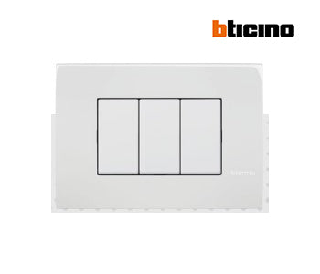 2 Module cover plate White - Bticino - AE4803M2BN