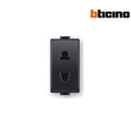 Euro-US socket - 16A Grey - Bticino - AG5025SE