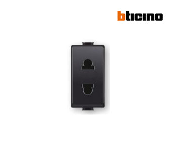 Euro-US socket - 16A Grey - Bticino - AG5025SE