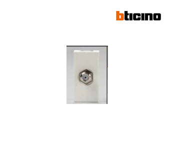 Type F TV female connector Ivory - Bticino - A5173DFE