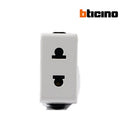 Euro-US socket - 16A White - Bticino - AM5025SE