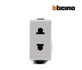 Euro-US socket - 16A White - Bticino - AM5025SE