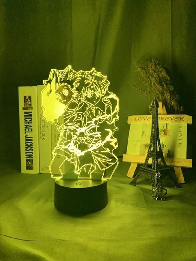 مصباح مكتب اكريليك لانمي هانتر × هانتر - جون وكيلوا 16 لون مختلف مع ريموت تحكم عن بعد و وصلة USB - B087Z7Y673