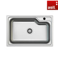 Asil Turkish Black 1 Bowl Kitchen Sink 45.5×68.5 cm - Asil - AS 91