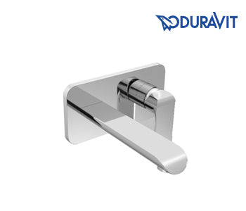 Single Lever Basin Mixer B.102 For Concealed Installation, Wall Mounted With Spout 17cm - Chrome - Duravit - B10230100900