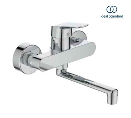 Ideal Standard Ceraflex Wall Mounted Sink Mixer - Chrome - B1730AA+BC959AA - Ideal Standard