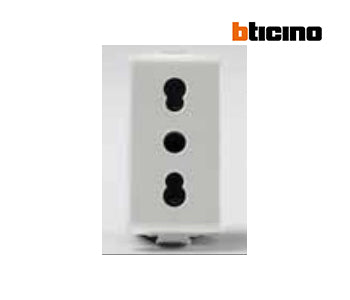 Italian standard socket 16A - Ivory - Bticino - BE4180Y