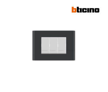 Forma Max cover plate 3m - Black - Bticino - BE4803M3BK
