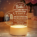 Heart Shaped Acrilic Desk Lamp With Plastic Base & Switch Control - Charged By USB - B0BL72JHGH