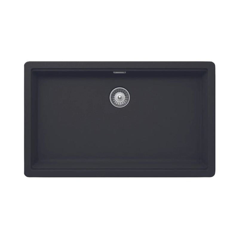 Shock Brooklyn Quartz Kitchen Sink - Onyx (Shiny Black)- Brooklyn N-100XL