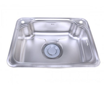 Purity Stainless Steel 1 Bowl Kitchen Sink - 63*46 cm - CB630