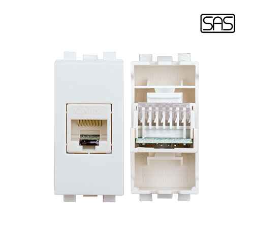Classico Computer Socket Cat5e White - SAS-CLA 30 271