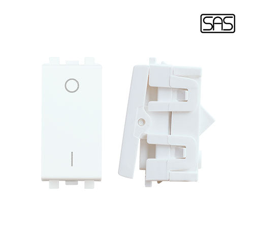 Classico Two Pole One Way Switch 16A White -SAS- CLA 30 503
